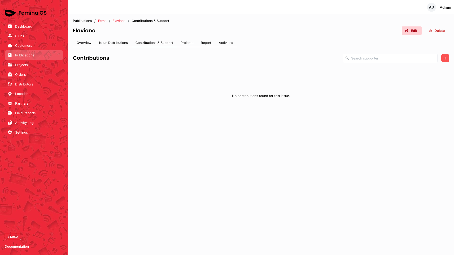 Issue contributions